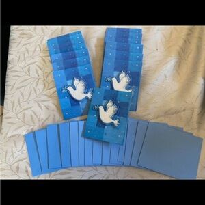 HOLIDAY CARDS Set of 14 with a Raised Dove of Peace Cutout The Giftwrap Company